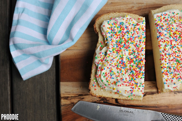 Giant fairy bread ice-cream cake recipe